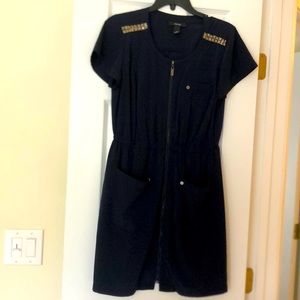 Alfani dress navy size small